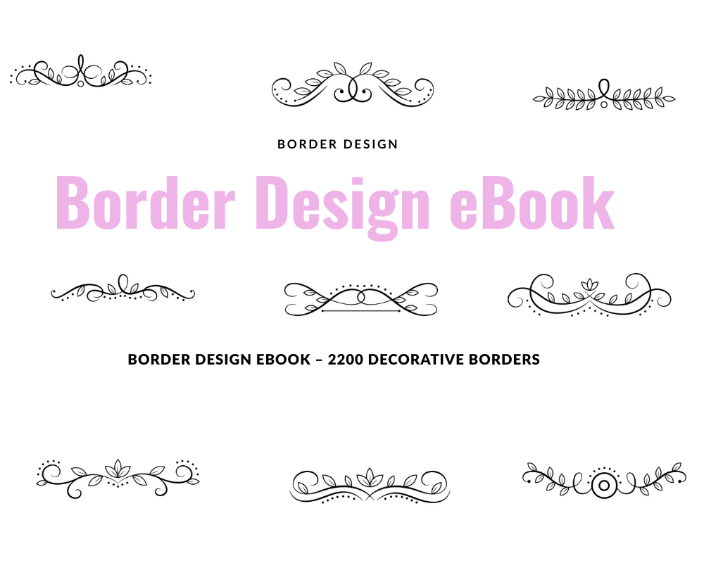 Border Design eBook – 2200 Decorative Borders