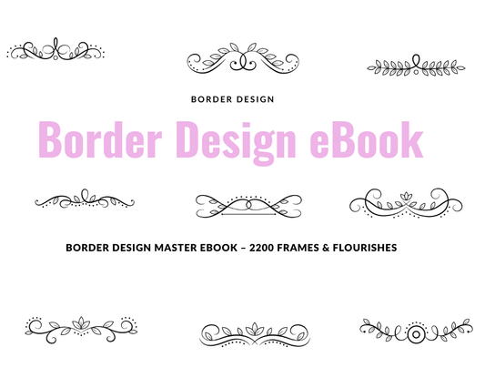 Border Design Master eBook – 2200 Frames & Flourishes